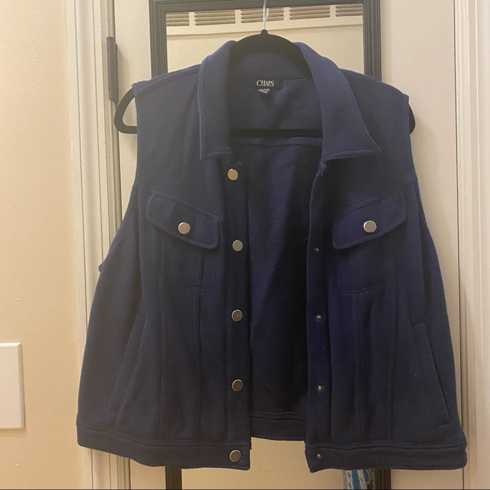 Navy Blue CHAPS Vest